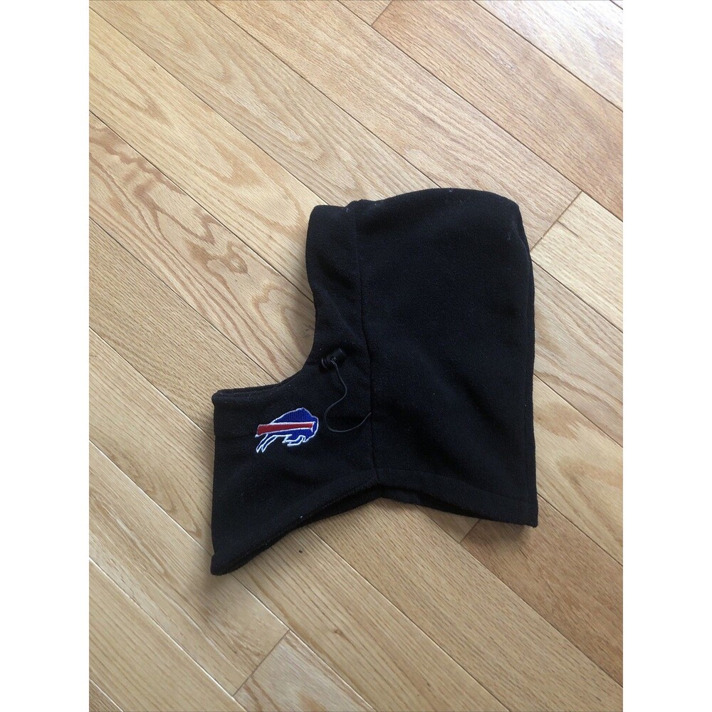 Buffalo Bills Fleece Hood and Neck Warmer Black Large NFL